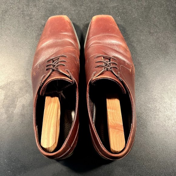 ECCO Square Toe Dress Shoes Men\'s 13 Brown Classic Dress Shoes main image 9